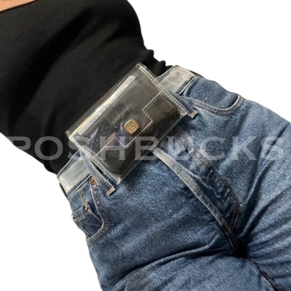 Chanel Makeup Clear Mini Belt Bag Transparent PVC Pouch Bum Bag Rare ~ NEW!! - Picture 11 of 14